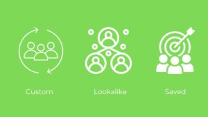 3 types of audiences in ads manager